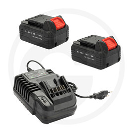 GRANIT BLACK EDITION 2x battery 18V 4Ah + charger