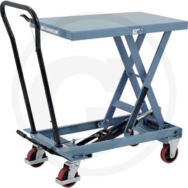 Scissor lift table trolleys