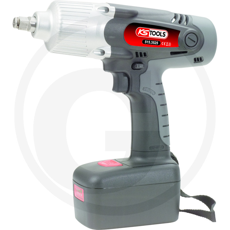 KS Tools Cordless impact wrench+torque control, without batteries